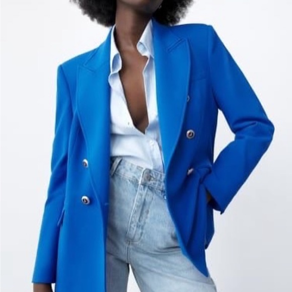 Zara Women's Blue Blazer size XS - Picture 1 of 8